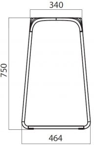 Trapeze Stool Dimensions